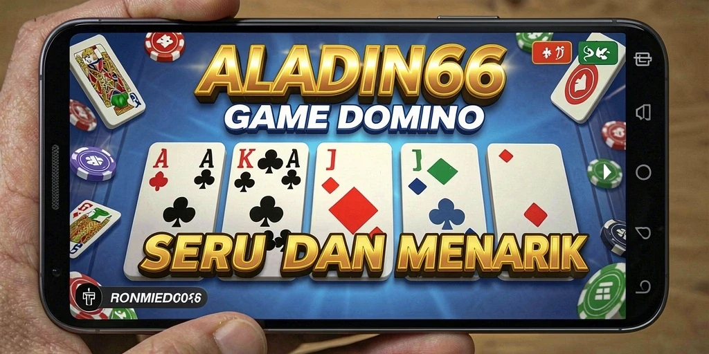 Tampilan screenshot utama ALADIN66 dengan gameplay Domino yang seru.
