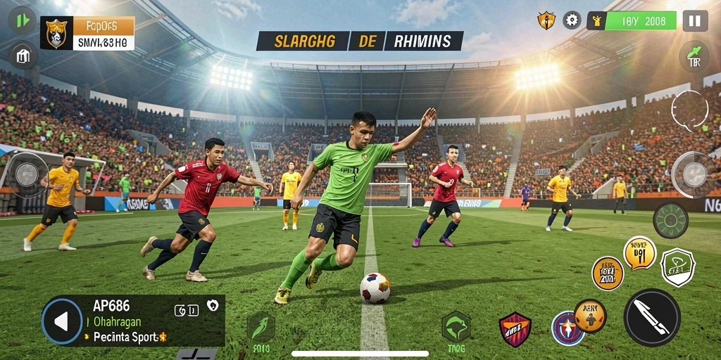 Tampilan gameplay AP686 yang penuh aksi dan seru.