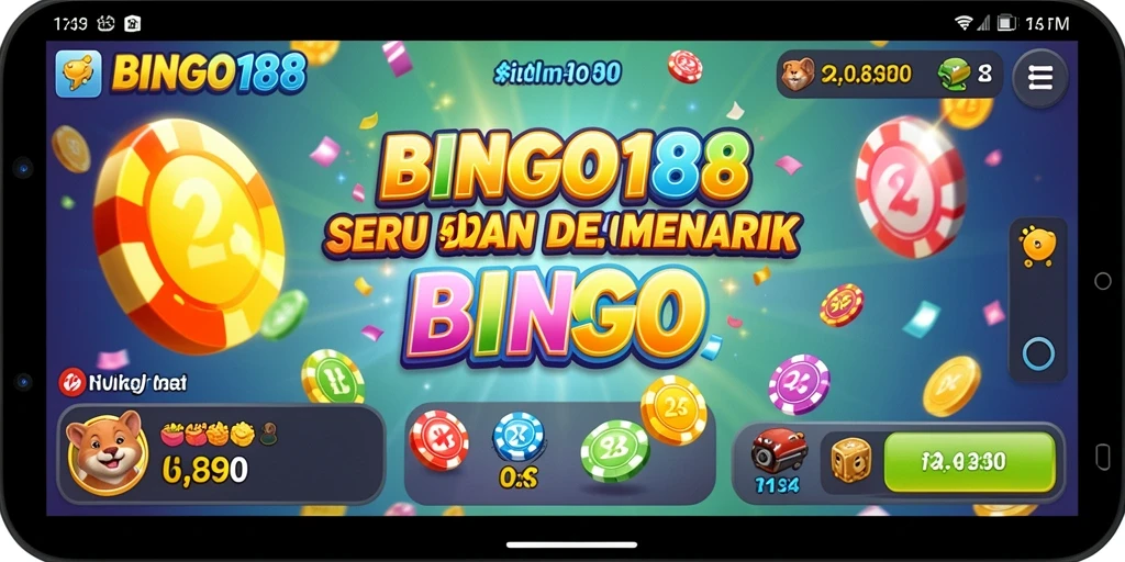 Tampilan menarik gameplay bingo di BINGO188.