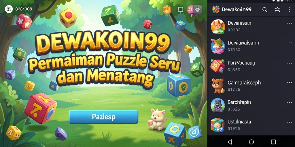 Tampilan gameplay DEWAKOIN99 dengan tantangan Puzzle yang menarik.