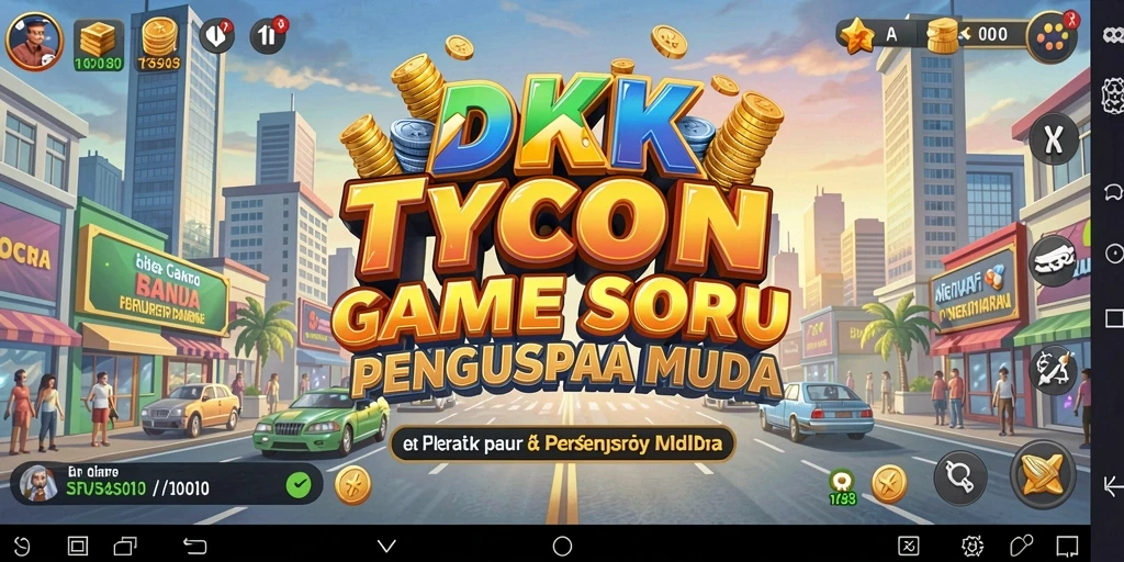 Tampilan screenshot DKK menampilkan keseruan dalam membangun bisnis Tycoon.