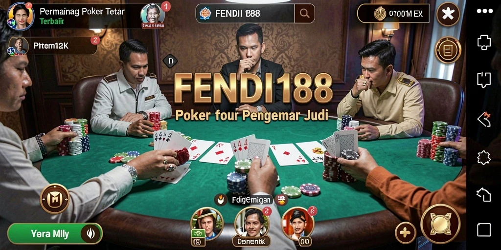 Gameplay menegangkan di FENDI188 saat bermain Poker.