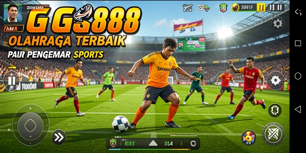 Screenshot GGG888 menampilkan aksi bermain olahraga yang menegangkan dan seru.