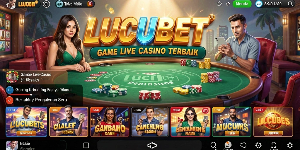 Gameplay Live Casino seru di aplikasi LUCUBET.