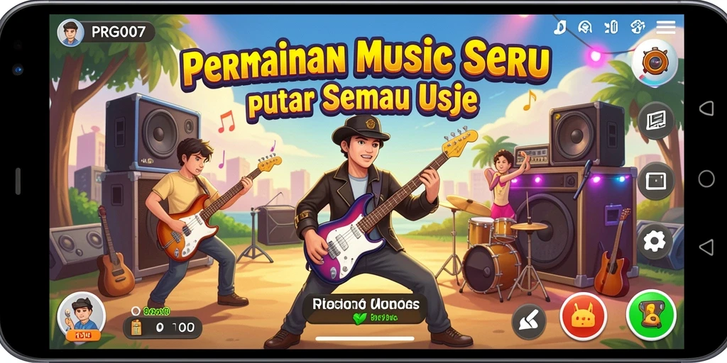 Tampilan menarik dari gameplay PRG007 dengan antarmuka yang ramah pengguna.