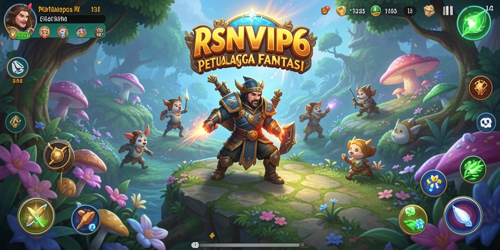 Gameplay RSNVIP6 menampilkan dunia fantasi yang kaya dan beragam.