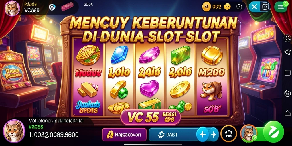 Gambaran gameplay seru di VC55 dengan elemen slot yang menarik.