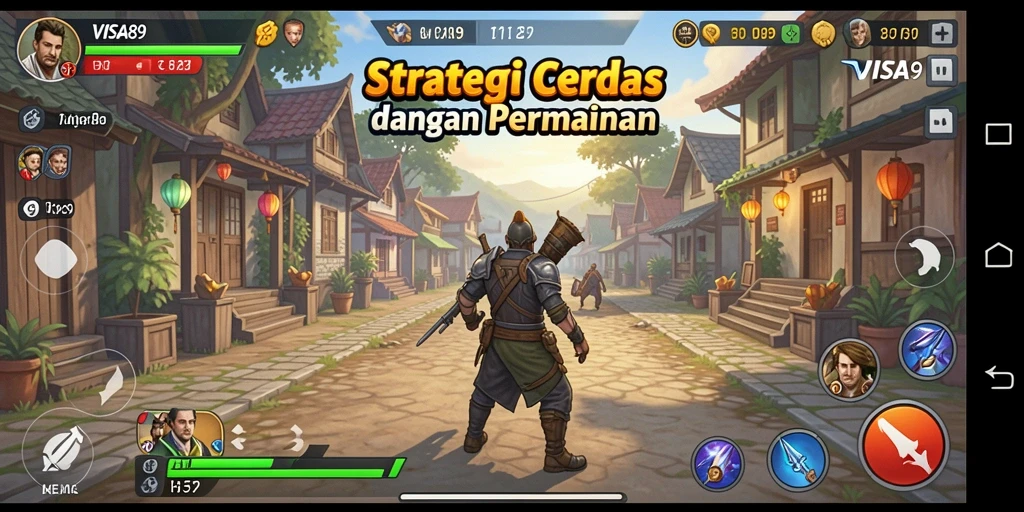 Tampilan menarik dari gameplay strategis dengan berbagai tantangan.