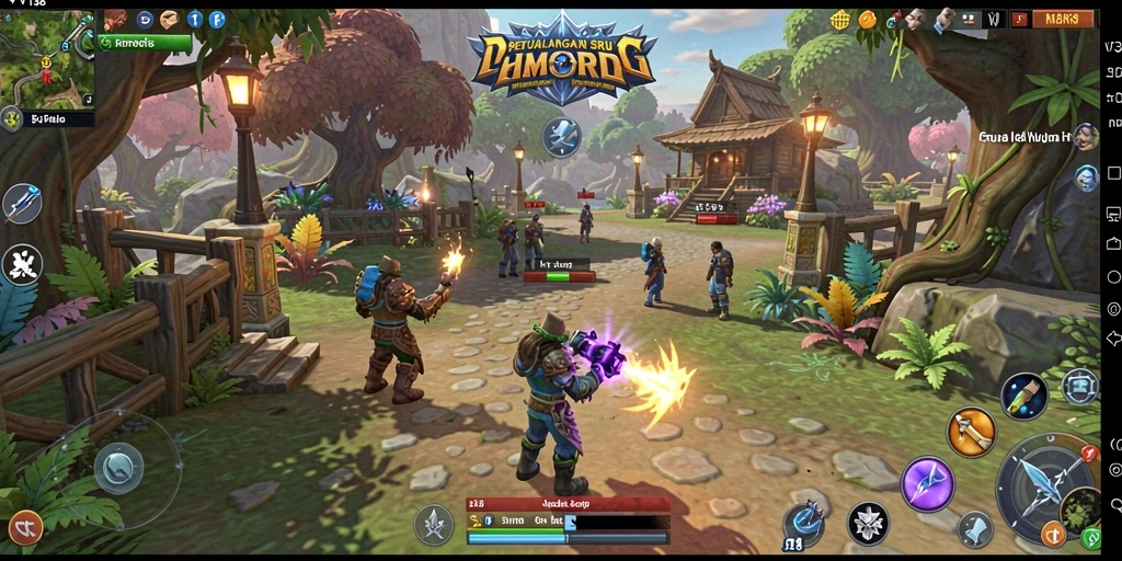 Tampilan menakjubkan dari gameplay <strong>VT38</strong> di dunia MMORPG.