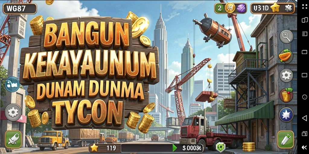 Screenshot utama WG87 menampilkan gameplay Tycoon yang seru dan menantang.