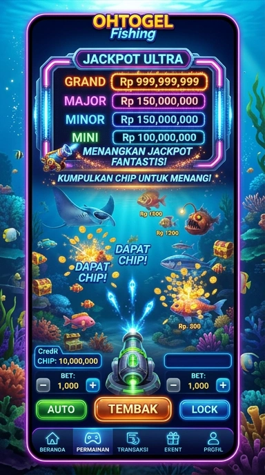Screenshot tampilan aplikasi ohtogel yang menunjukkan kemudahan navigasi.